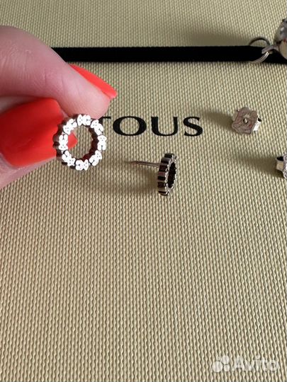 Серьги сереброTous оригинал