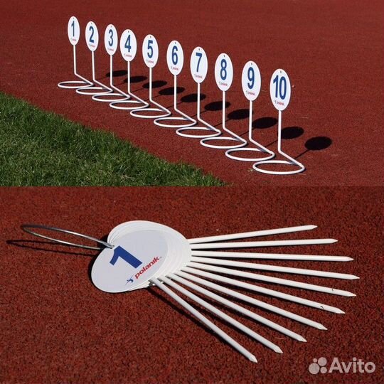 Указатели метража разметки Polanik для сектора толкания ядра, 15 шт FMP-15