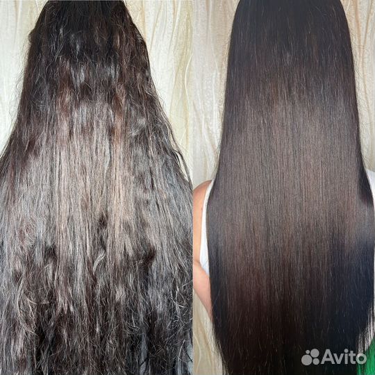 Кератиновое выпрямление волос модель