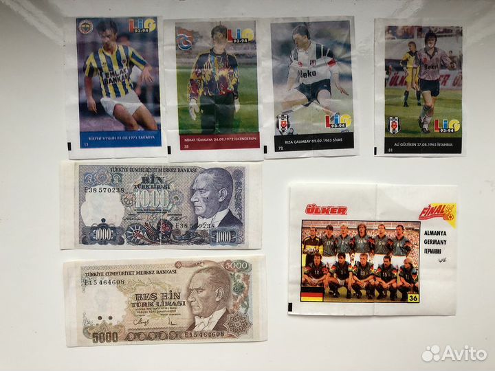 Вкладыши разные