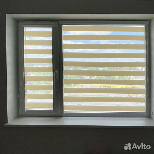 Рулонные шторы день ночь зебра