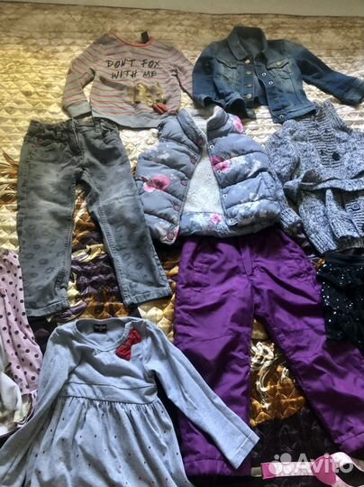 Вещи пакетом на девочку 92 98