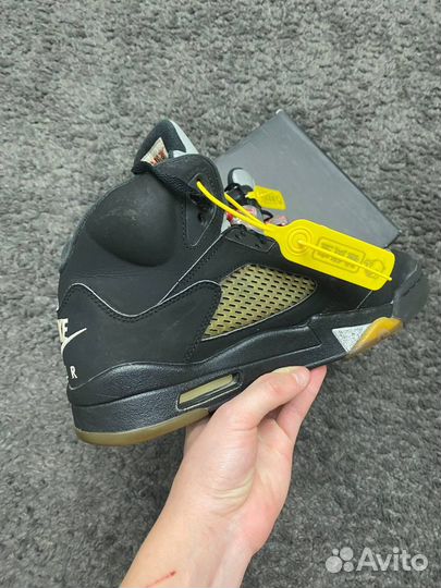 Nike air jordan 5 retro black metallic оригинал