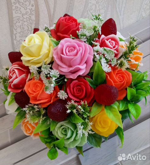 Букеты цветов из мыла