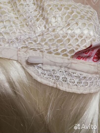 Парик карнавальный белый