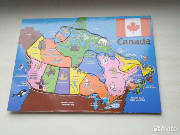Пазлы детские деревянные Канада Canada