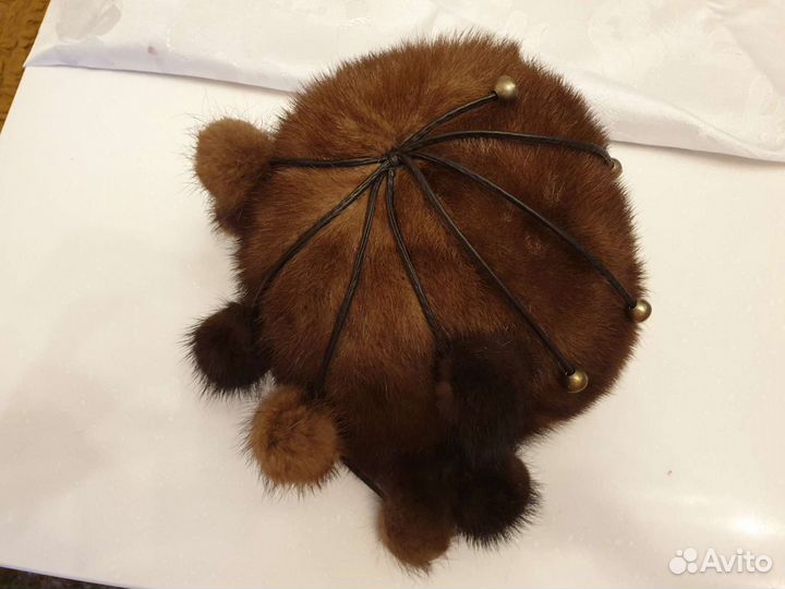 Шапка норковая формованная женская