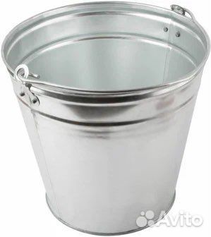 Ведро оцинкованное 12 л серебристый