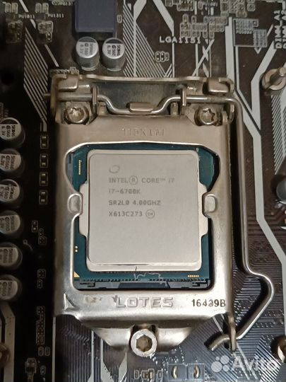 Материнская плата с процессором i7 6700k