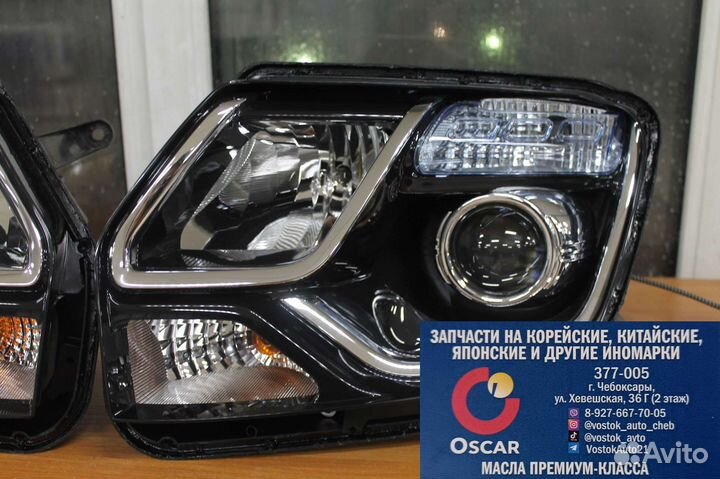 Фара передняя л/п Duster 1 рестайлинг