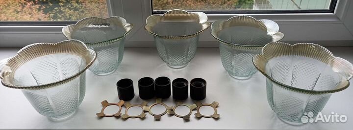 Плафоны для люстры 5 шт