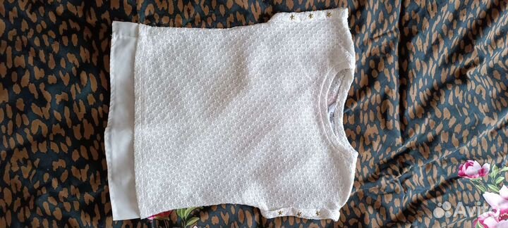 Жилет школьный синий удлиненный