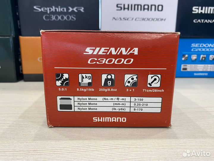 Катушка shimano new sienna FG C3000