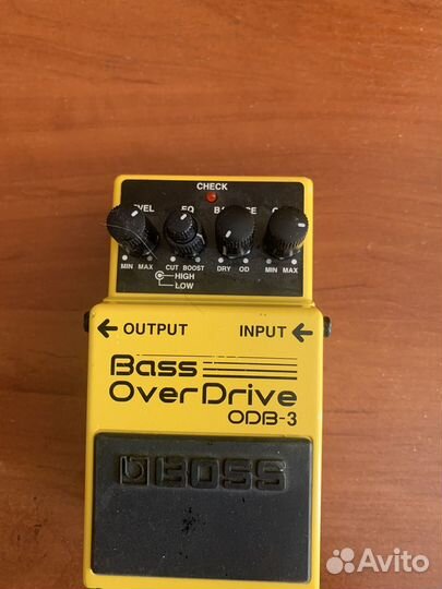 Педаль для бас гитары boss Over Drive ODB-3
