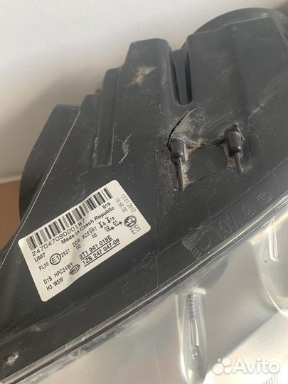 Фара левая skoda superb