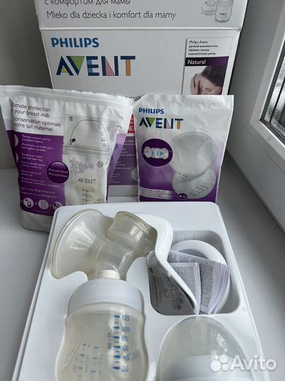 Молокоотсос ручной philips avent комлект