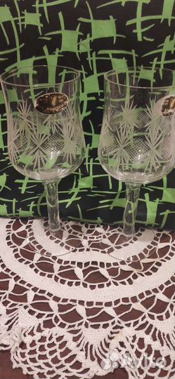 Хрустальные бокалы чехия, стаканы, рюмки, бокалы