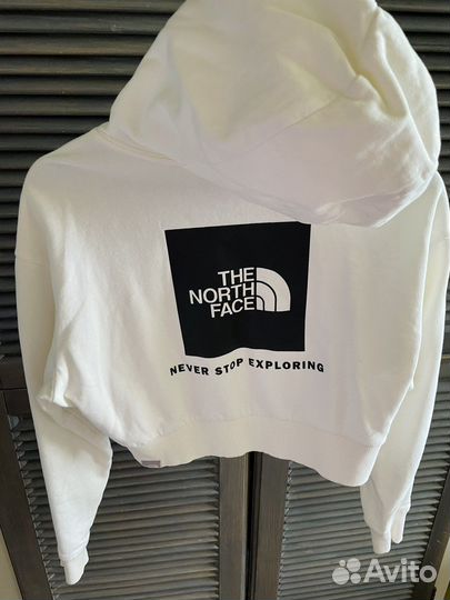 THE north face худи, кроп длина