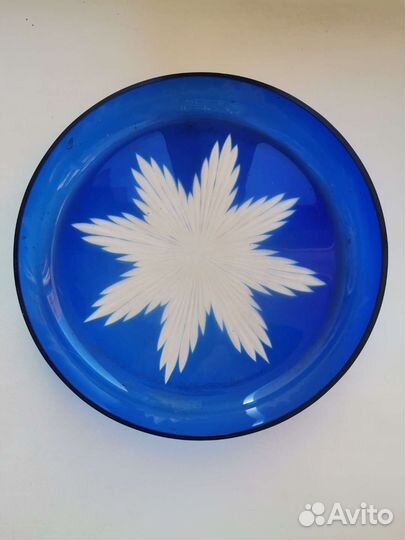 Салатник цветное стекло СССР