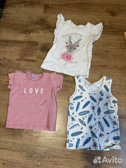 Пакет вещей на девочку 86 92