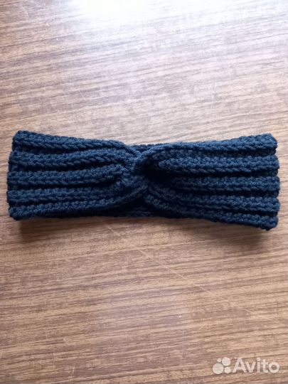 Повязка на голову теплая