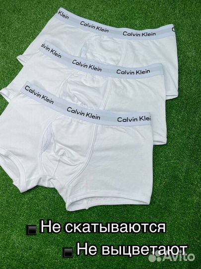 Трусы мужские calvin klein белые