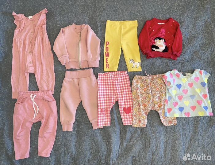 Вещи пакетом на девочку 56-80 размер (с 0 до 1.5г)