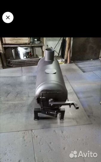 Печка буржуйка из газового баллона