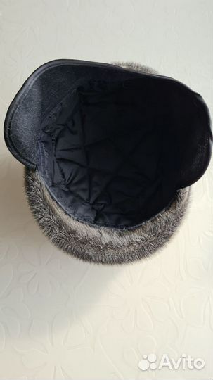Меховая мужская кепка нерпа
