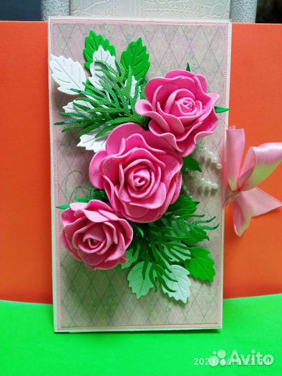 Открытка шоколадница ручная работа