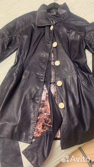 Кожаный плащ