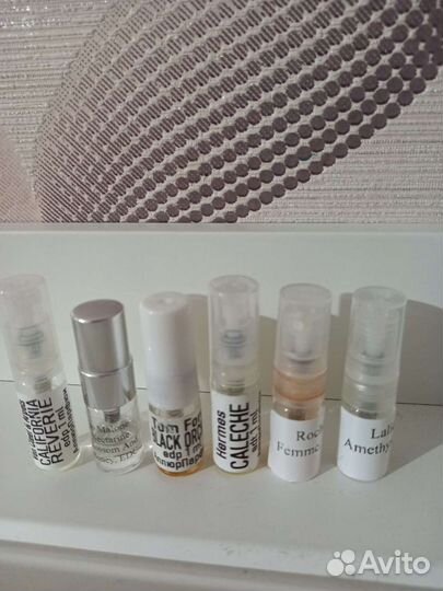 Отливанты, пробники. Нишевая и люксовая парфюмерия