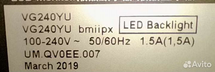 Монитор Acer VG240 24