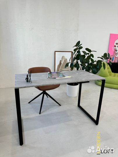 Стол лофт серый