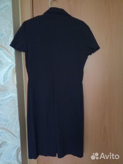 Платье халат черный