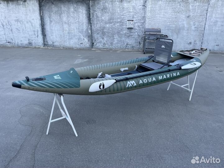 Надувной каяк для рыбалки Aqua Marina caliber 13’1