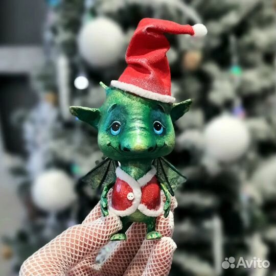 Елочная игрушка дракон