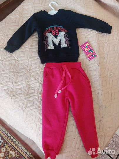 Костюм на девочку на флисе