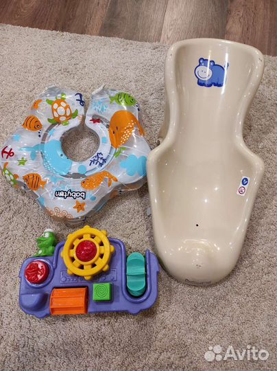 Горка,круг на шею,игрушка для купания
