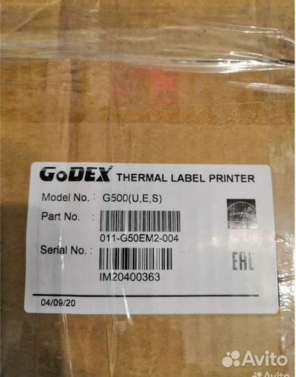 Принтер этикеток термотрансферный godex G500