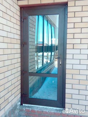 Дверь пвх коричневая