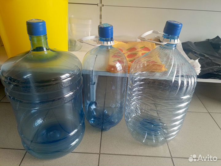 Бутыль 19 литров, 10 литров