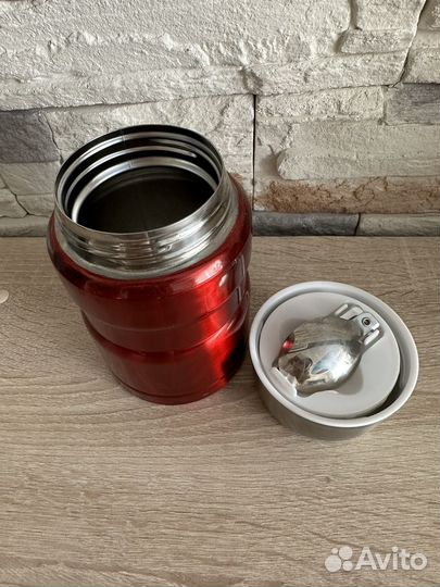 Термос для еды с широким горлом с ложкой, 500 мл