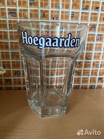 Ваза Стакан Чешское стекло hoegaarden