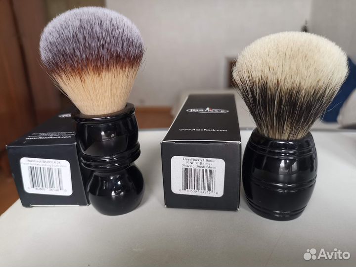 Помазки для бритья Razorock и Stirling