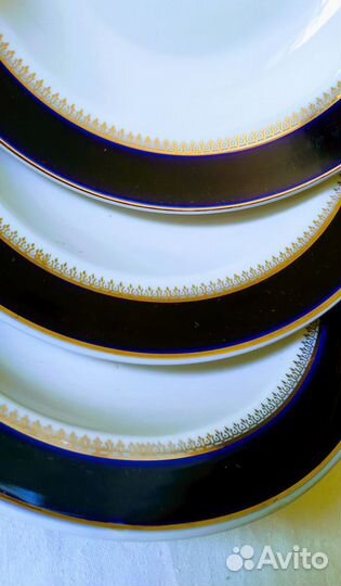Тарелки столовые,Фарфор,Винтаж, 