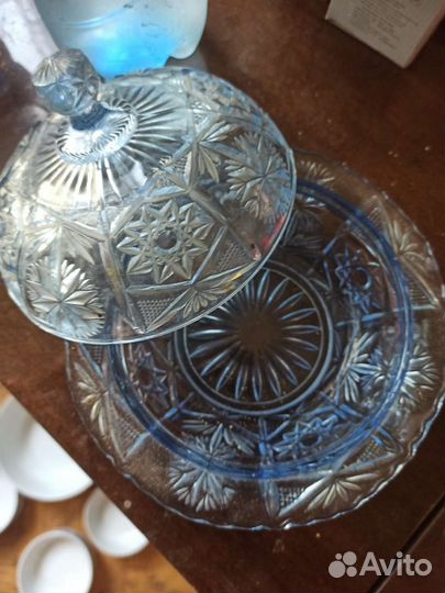 Ваза для фруктов конфетница хрусталь