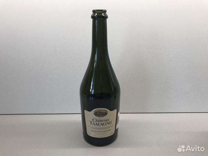 Бутылки из тёмного стекла красивой формы, 6 шт