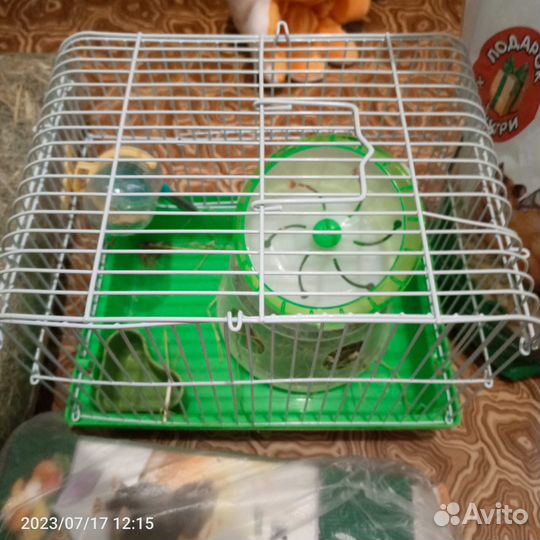 Клетка для хомяка + все для содержания