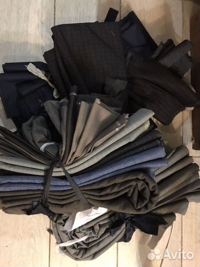 Ткань, отрезы костюмная,лен,шесть